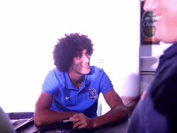 The Everton Football Club meet & greet at the Moka Stock Footage