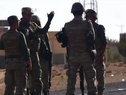 Troops on the Syria Turkey border News Clip