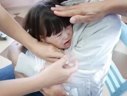 Vaccinated infants Stock Footage