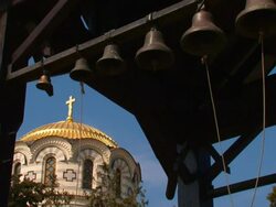 church bell tower Stock Footage