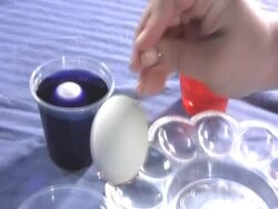 easter egg dyeing pal Stock Footage