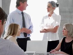 Business Talking Stock Footage