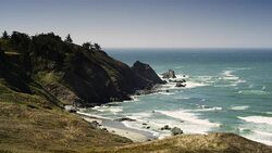 Bandon Oregon coastline., Stock Footage