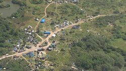 Views of "The Jungle" migrant camp near Calais News Clip