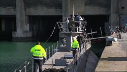 Replica U-boat on location in La Rochelle for a new tv series based on 'Das Boot' News Clip