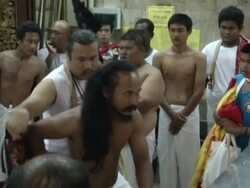 Mediums in a Trance at Phuket Vegetarian Festival Stock Footage