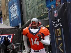 New York Area Prepares For Super Bowl XLVIII Stock Footage