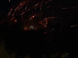 Greek Villages Celebrate Easter With Huge Firework Battle Stock Footage