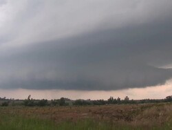 Developing Supercell Thunderstorm In Tornado Alley Stock Footage