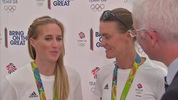 Helen Glover and Heather Stanning Interview News Clip