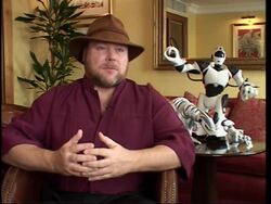 Profile of toy robot inventor Mark Tilden and launch of latest Robosapien News Clip