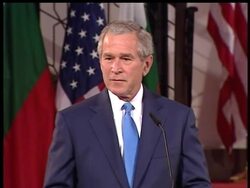 President Bush is voicing his support for embattled Attorney General Alberto Gonzales ahead of a planned no-confidence vote in the Senate today. News Clip