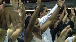 VOICED : Brazil Catholic church fights News Clip