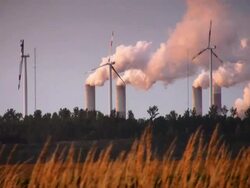 Regenerative VS Fossil Energy Stock Footage