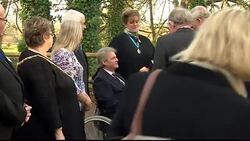The Prince of Wales visits The Sue Ryder Leckhampton Court Hospice in Cheltenham News Clip