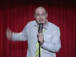 HD: Messy Stand Up Comedian Stock Footage