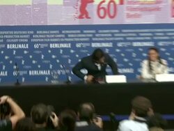 My Name is Khan Press Conference: 60th Berlin Film Festival Stock Footage