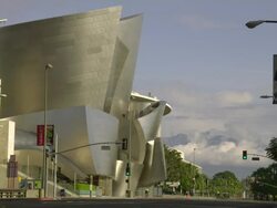WS, Walt Disney Concert Hall, Los Angeles, California, USA Stock Footage