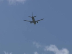 WS POV Plane taking  off in sky Stock Footage