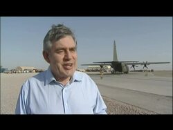 Gordon Brown meeting troops in Camp Bastion  News Clip