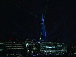 The Shard Opens in London Stock Footage