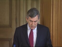 WRAP Turkish PM Erdogan meets British PM Brown, presser News Clip