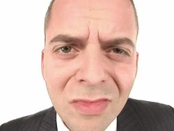 HD TIME-LAPSE LOOP:  Paranoid Man Stock Footage