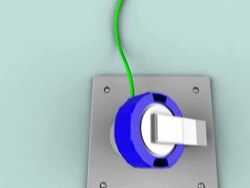 House made of Green Wires Stock Footage