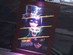 ATMOSPHERE - Signage at Playboy And Universal Pictures' Kick-Ass 2 Event At Comic-Con - Sponsored By AXE Black Chill on 7/20/2013 in San Diego, CA. (Footage by WireImage Video/Getty Images Entertainment Video) Stock Footage