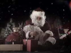 Santa Homeless in NYC Stock Footage
