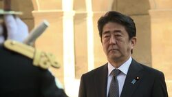 Japanese Prime Minister Abe arrives in Paris News Clip
