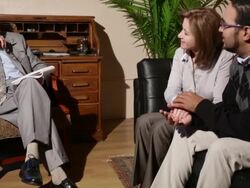 Happy Couple in Therapy Stock Footage