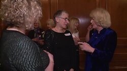 Camilla Duchess of Cornwall attends a reception for 'Women in Journalism' News Clip