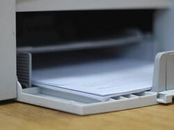 Office printer Stock Footage