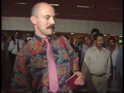 Kashmir - Hostage Delegation Arrives News Clip