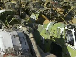 MS PAN View of descent helicopter panel / Tucson, Arizona, United States Stock Footage