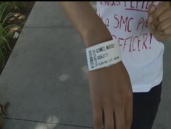 Dozens of students at Santa Monica College, angry over rising costs, tried to push their way into a meeting of the school''s trustees.  Now, they''re angry about something else:  Getting pepper-sprayed. News Clip