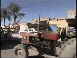 2003 MONTAGE Pre-war Iraq / Car POV Street and highway scenes / Iraq  Stock Footage