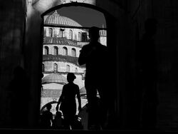 HD: The Blue Mosque Stock Footage