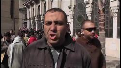 WRAP +4:3 Protesters gather in Alexandria; Suez, Ismailia, Port Said News Clip