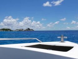 HD Boat on sea Stock Footage