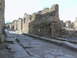 MS Shot of Oldest place at town with tourists / Pompei, Italy Stock Footage