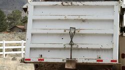 Semi truck dumping dirt Stock Footage