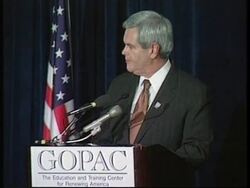 USA: WASHINGTON: NEWT GINGRICH SPEAKS AT GOPAC News Clip