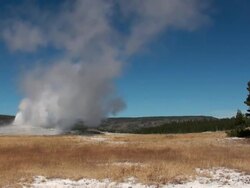 Old Faithful Geyser Stock Footage