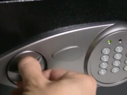 Safe full of American dollars. Money, cash, US currency, banking. Stock Footage