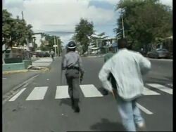 DOMINICAN REPUBLIC: POLICE FIRE TEAR GAS AT DEMONSTRATORS Instructional Video