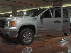 2009 GMC Sierra Hybrid montage Stock Footage