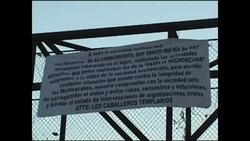 Signs announce new gang in western Mexico News Clip