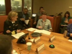 CDC conference room - morning meeting to discuss Ebola outbreak Stock Footage